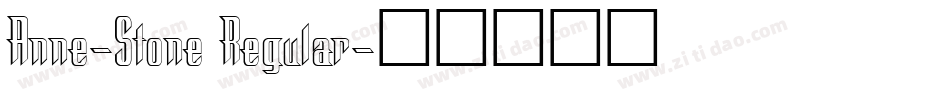 Anne-Stone Regular字体转换